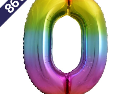 Cijferballon - regenboog