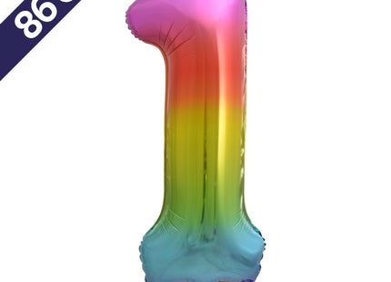 Cijferballon - regenboog