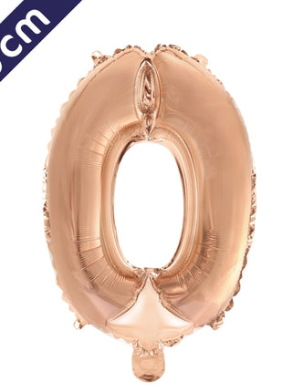 Number balloon - rose gold