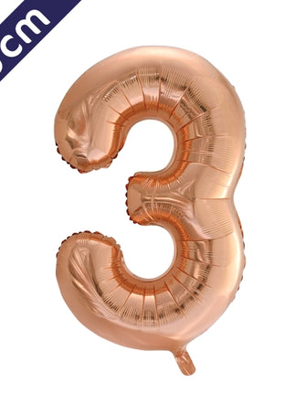 Number balloon - rose gold