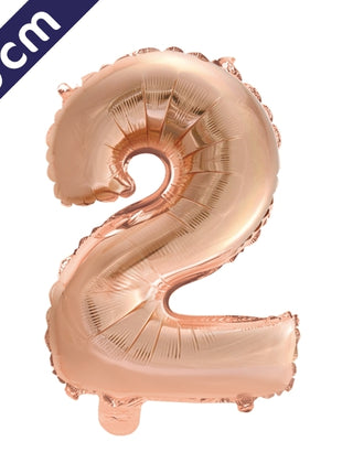 Number balloon - rose gold