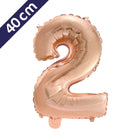 Cijferballon - roségoud