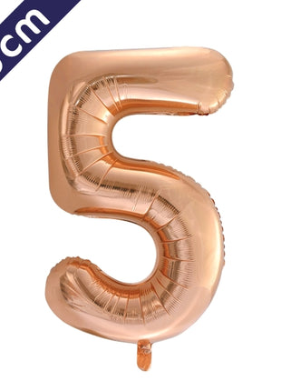 Number balloon - rose gold