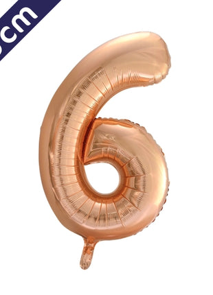 Number balloon - rose gold