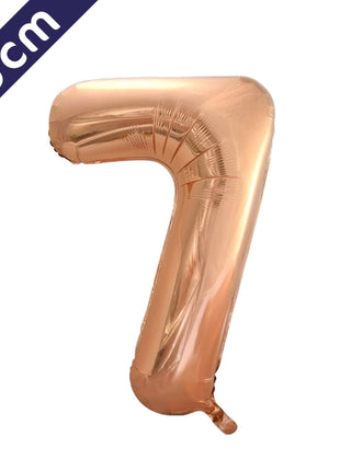 Number balloon - rose gold