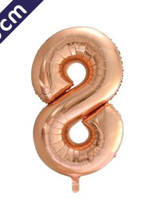 Number balloon - rose gold