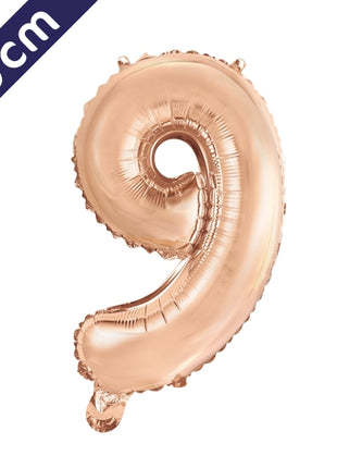 Number balloon - rose gold