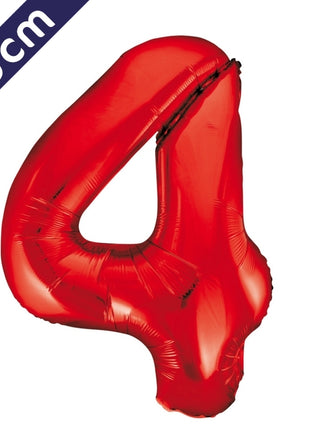 Number balloon - red