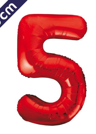 Number balloon - red