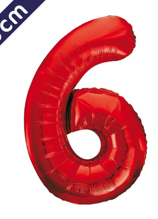 Number balloon - red