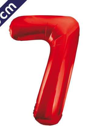 Number balloon - red