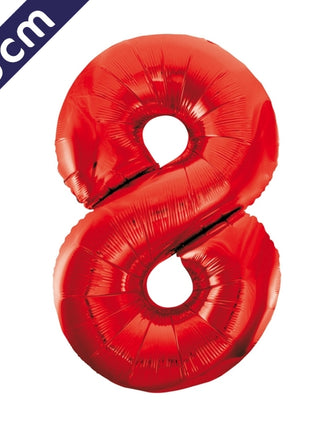 Number balloon - red