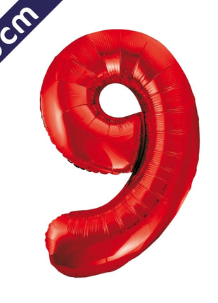 Number balloon - red