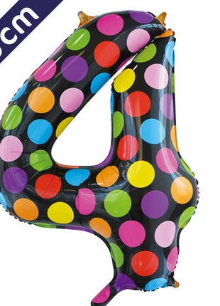 Number Balloon - Colored Dots