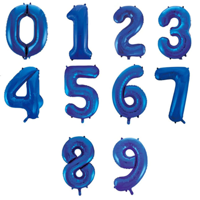 Cijferballon - blauw