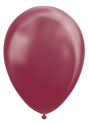 Ballonnen - 10 stuks - 30 cm - Bordeaux rood metallic