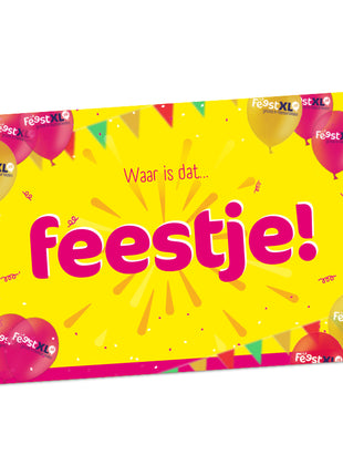 Wenskaart 'Feest' - Zelf te beschrijven