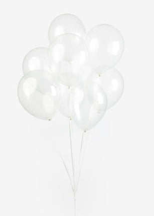 Ballonnen - 10 stuks - 30 cm - doorzichtig