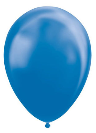 Ballonnen - 10 stuks - 30 cm - Blauw metallic