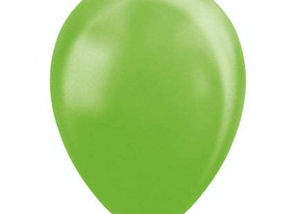 Ballonnen - 10 stuks - 30 cm - Lime groen metallic