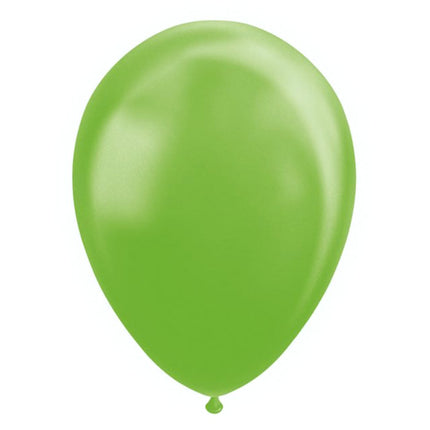 Ballonnen - 10 stuks - 30 cm - Lime groen metallic
