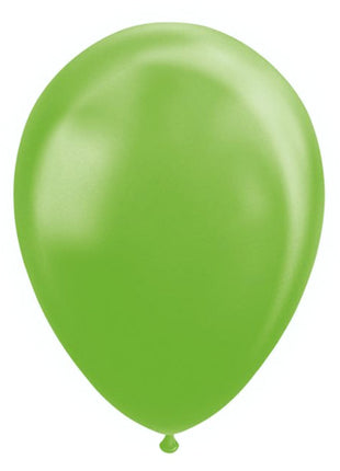 Luftballons - 10 Stück - 30 cm - Limettengrün metallic