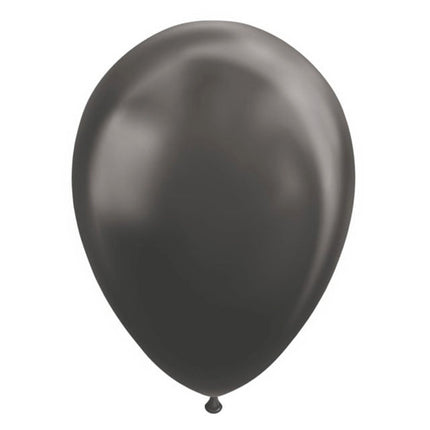 Ballonnen - 10 stuks - 30 cm - Zwart metallic