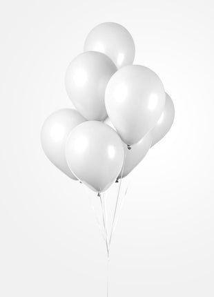 Ballonnen - 10 - stuks - 30 cm - wit