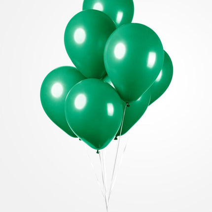 Ballonnen - 10 - stuks - 30 cm - donker groen