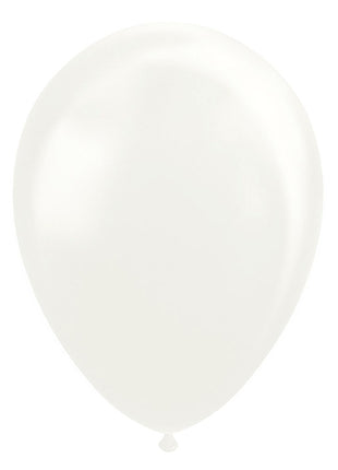 Balloons - 10 pieces - 30 cm - White metallic