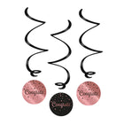 Congrats Swirl slingers - 3 stuks - roze en zwart