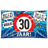 30 jaar Gevelvlag XXL - 90 x 150 cm