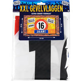 16 jaar Gevelvlag XXL - 90 x 150 cm