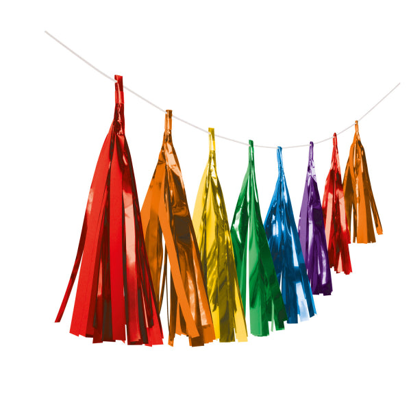 Tassel slinger - 3 meter - regenboog