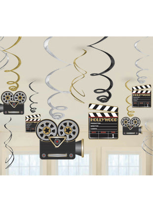 Hollywood Swirl streamers - 12 pieces