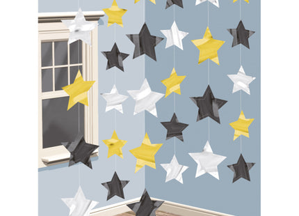 Hangdecoratie - 6 stuks - sterren