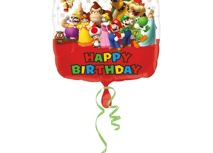 Super Mario Folieballon Happy Birthday - 43 cm