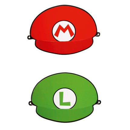 Super Mario Papieren hoedjes - 8 stuks