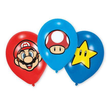 Super Mario Ballonnen - 6 stuks - 27,5 cm