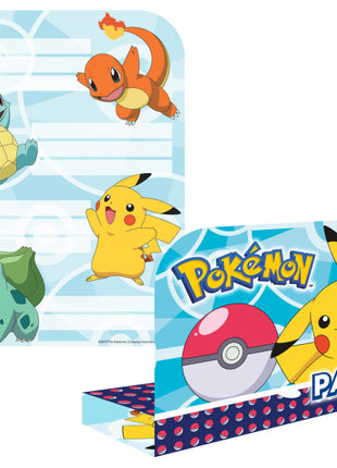 Pokémon Invitations &amp; Envelopes - Pack of 8