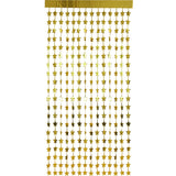 Sterren foliegordijn - 200 x 100 cm - goud