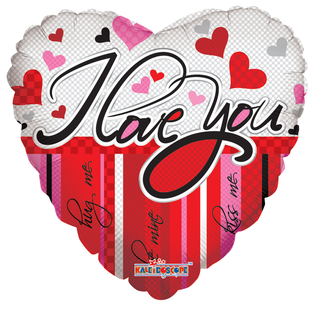 Folieballon hart "I Love You" - 45 cm