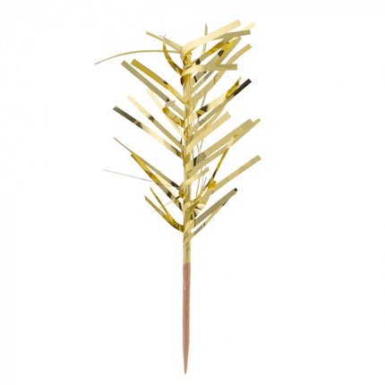 Cocktail sticks - 20 pieces - 10 cm - gold