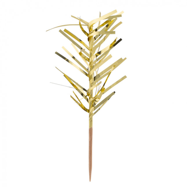 Cocktailprikkers - 20 stuks - 10 cm - goud