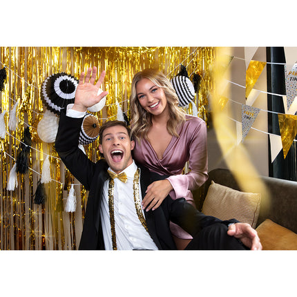 Foliegordijn - 200 x 100 cm - goud