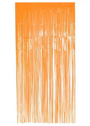 Foil curtain - 200 x 100 cm - neon orange