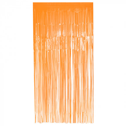 Foliegordijn - 200 x 100 cm - neon oranje