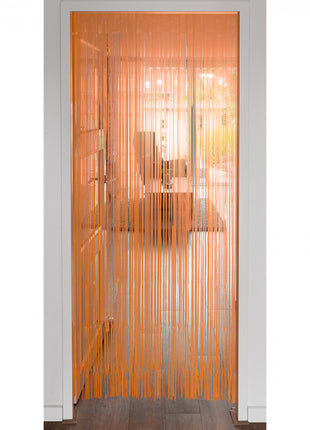 Foil curtain - 200 x 100 cm - neon orange