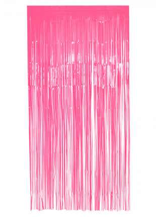 Foliegordijn - 200 x 100 cm - neon roze