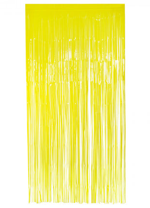 Foil curtain - 200 x 100 cm - neon yellow